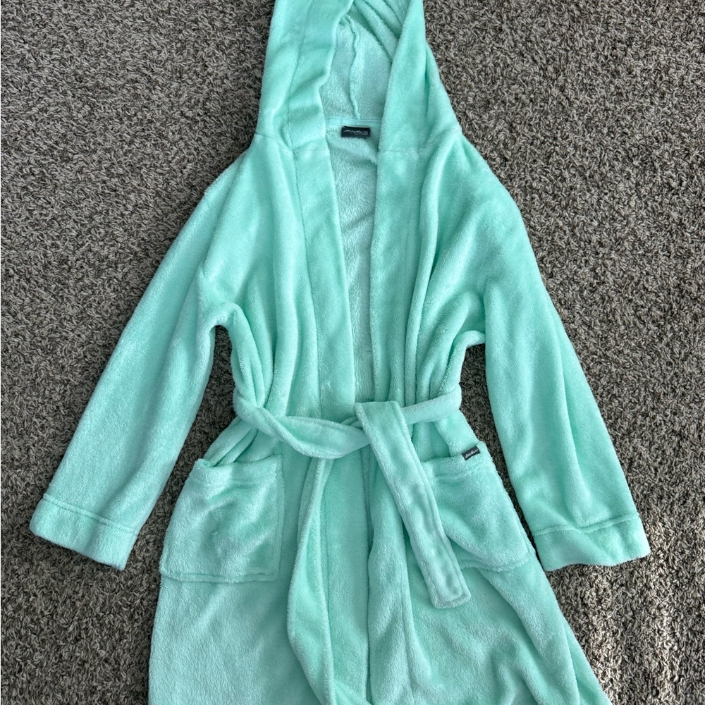 Eddie Bauer Light Green Fleece Robe